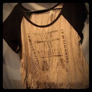 You Are Beautiful sparkly short sleeve. SO SOFT!
